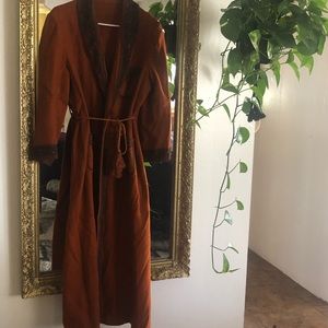 VINTAGE BEAUTIFUL rust orange coat